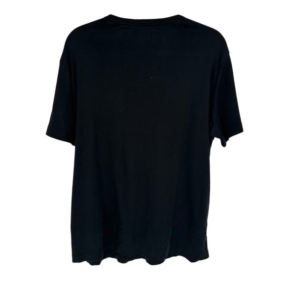 Banana Republic Black Crewneck Tee Short Sleeve Breathable Casual Stretch L - Picture 2 of 6